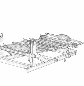 An assembled Station Loom of Sikka