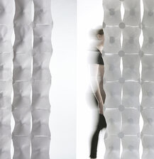 Shaping Paper_Hanging structure. Translucent paper as an embedded material