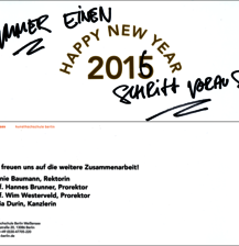 Neujahrskarte 2015