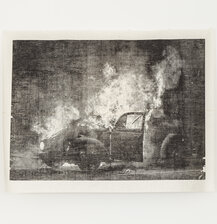Rafael Pagatini, Manipulation, woodcut, 200 x 250 cm