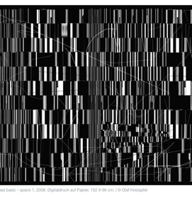babel languages real basic - space 1, 2008. Digitaldruck auf Papier, 102 X 66 cm. | © Olaf Holzapfel