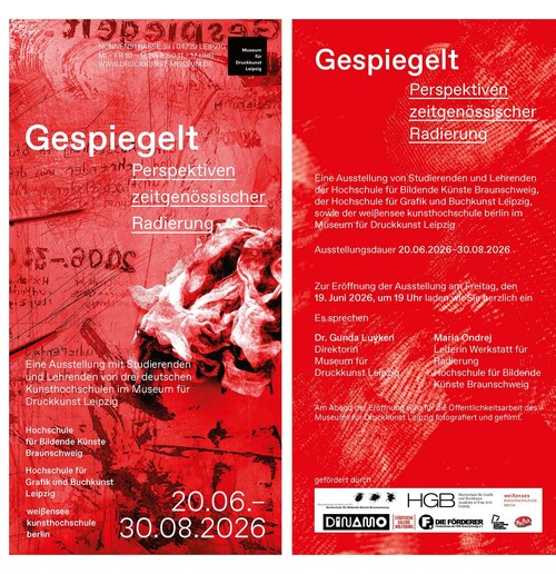 Ausstellung "Gespiegelt - Perspektiven zeitgenössischer Radierung"