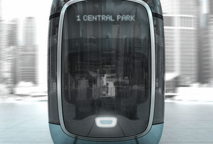 TWON transparent tram transport