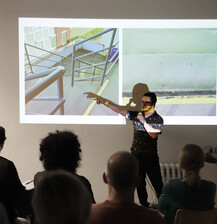 Die Lecture „Barrieren abbauen – Zugänge ermöglichen“ mit Holger Dieterich, Martin Schienbein und Susan Päthke (Moderation). Die Lecture „Barrieren abbauen – Zugänge ermöglichen“ mit Holger Dieterich, Martin Schienbein und Susan Päthke (Moderation).