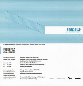 FREIES FELD, Ausstellung