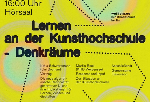 Generative KI / Lernen an der Kunsthochschule 