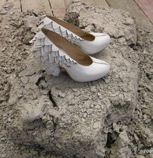 Schuhe Zapfen Design Magdalena Kiraga