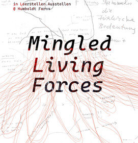 Plakat der Interventionsausstellung Mingled Living Forces