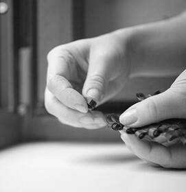 Hands making
