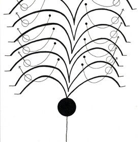 Elisa Daubner, o.T., verschiedene Stifte auf Papier, 2012