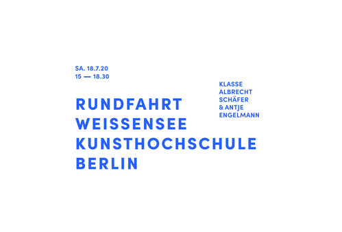 RUNDFAHRT weißensee kunsthochschule berlin