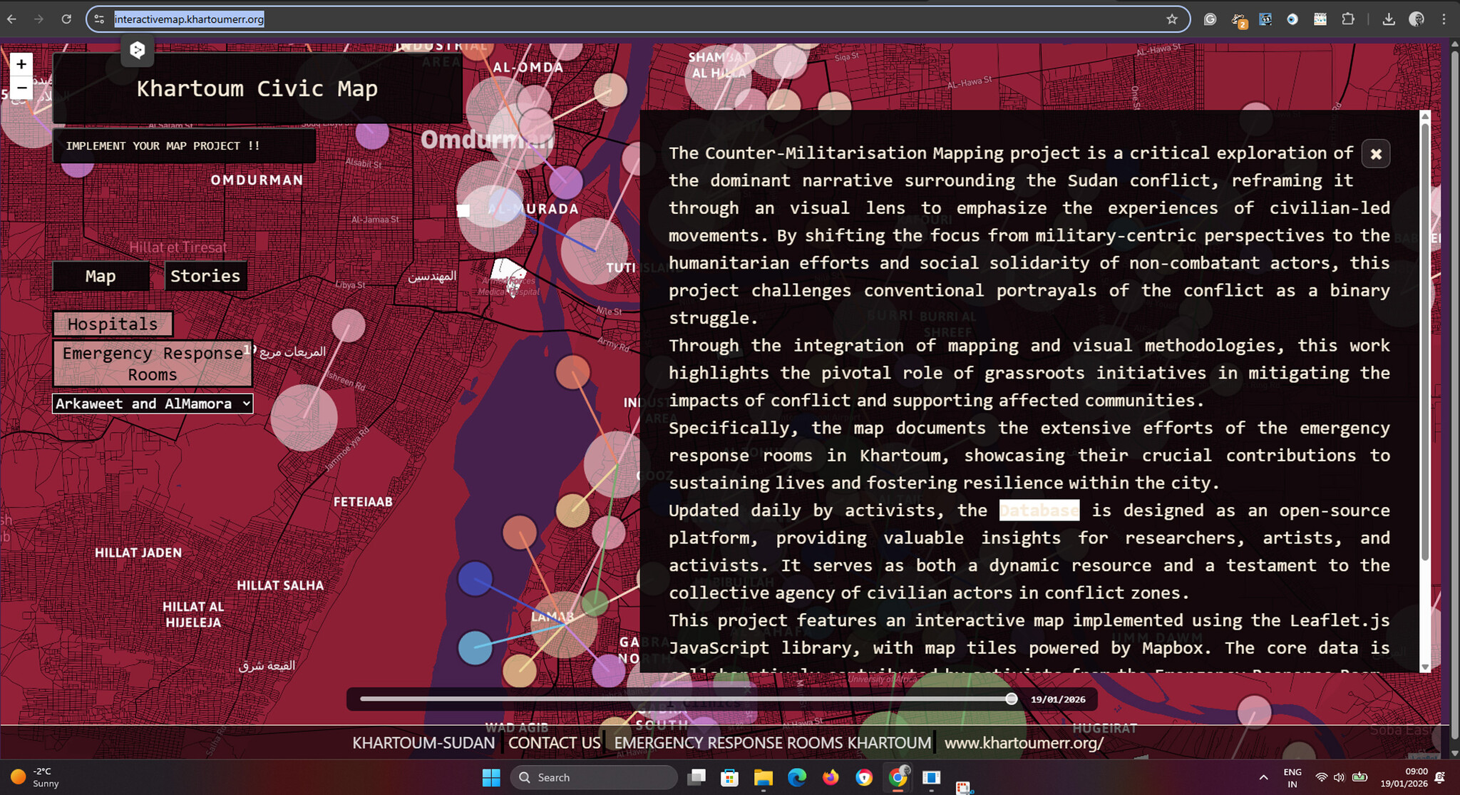 Counter-Militarisation Mapping: Visualising Civilian Survival Infrastructures in Wartime Sudan