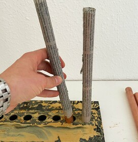 Wet Weaving Prozess: Rahmenaufbau