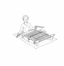 Sobei Foot Loom on Papua