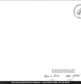 Neujahrskarte 2002