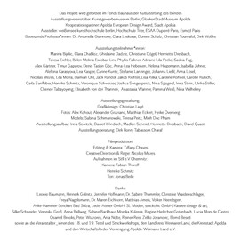 credit note: exhibition participants and supporters