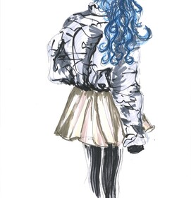 Bekleidete Figur/ 2.Stdj./ Mode