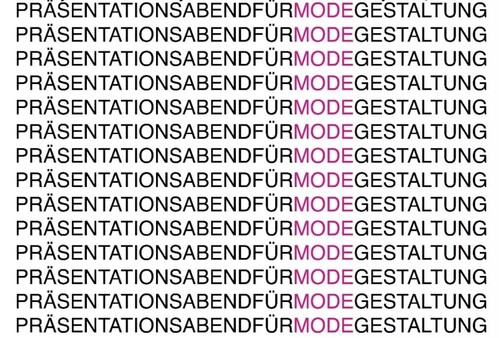 PRÄSENTATIONSABEND FÜR MODEGESTALTUNG 2024