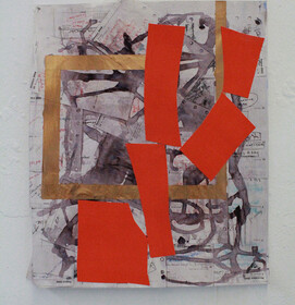 Alexis Zoto - Tempera on market bag paper.jpg