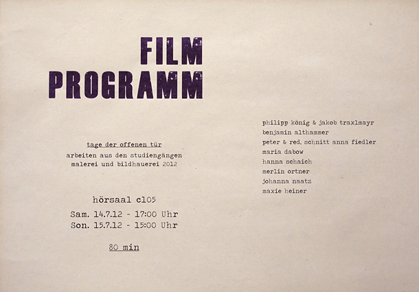 Filmprogramm