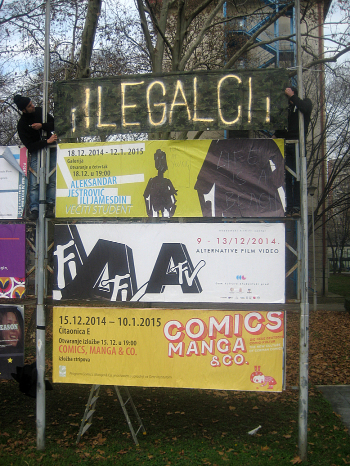 Ausstellung Veciti Student(& Ilegalci)