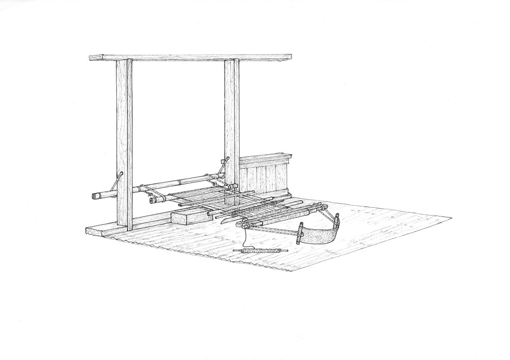 Modern Bajawa Loin Loom in Ngada on Flores