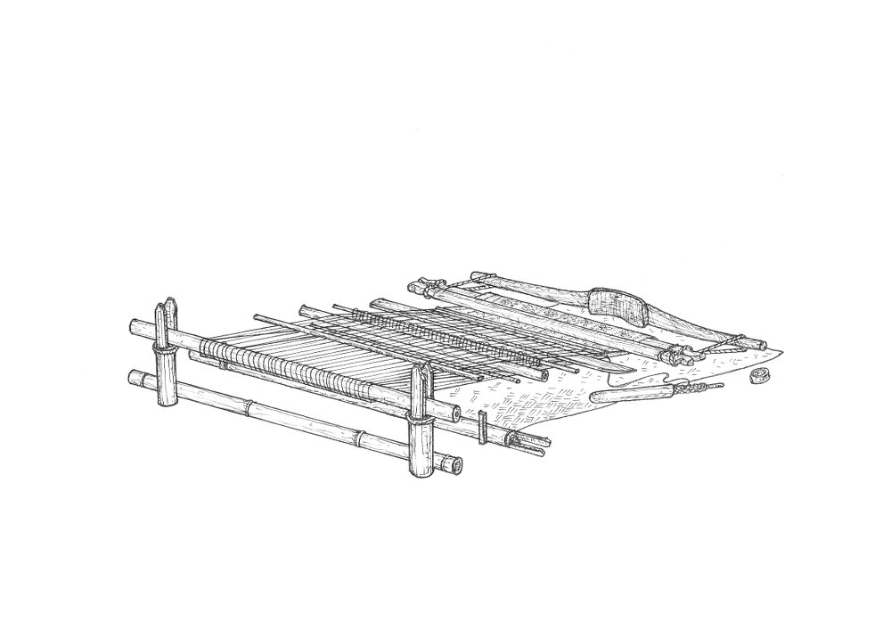 Stake Loom in Gerodhere, Nagekeo on Flores