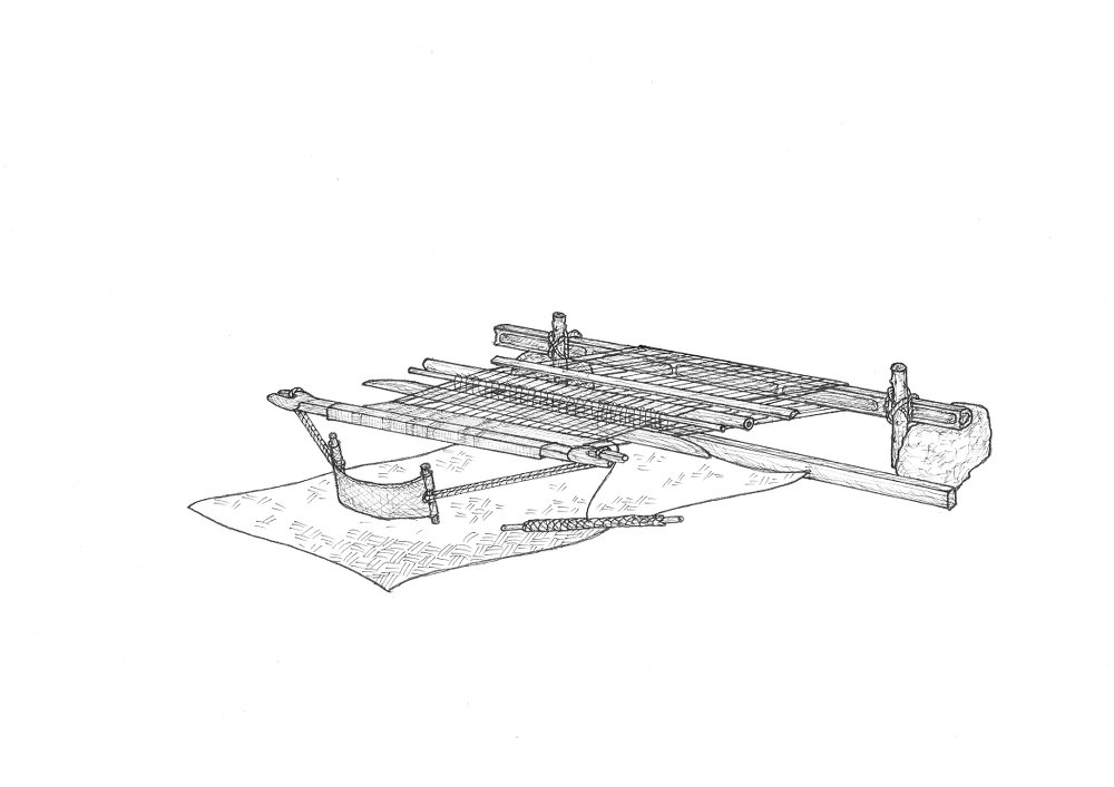 Stake Loom on Pantar Island Stake Loom on Pantar Island
