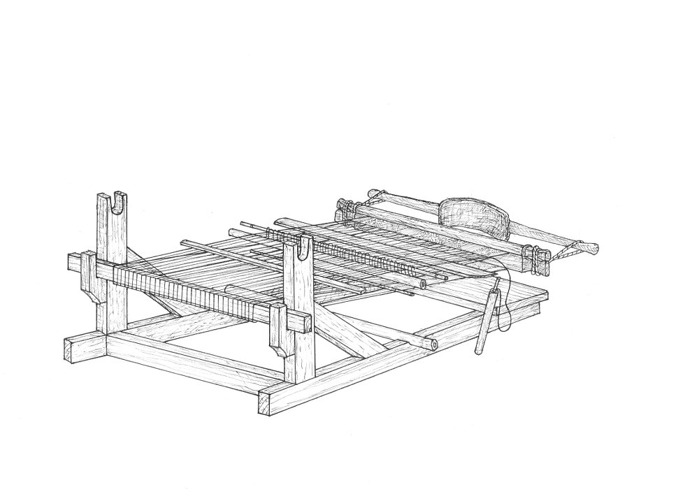 An assembled Station Loom of Sikka