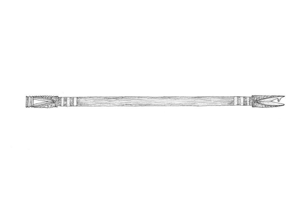 Breast Beam of the Sobei Loin Loom on Papua
