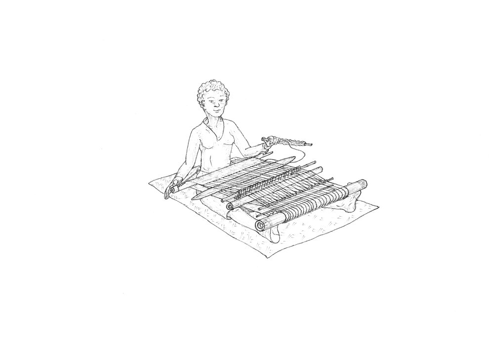 Sobei Foot Loom on Papua